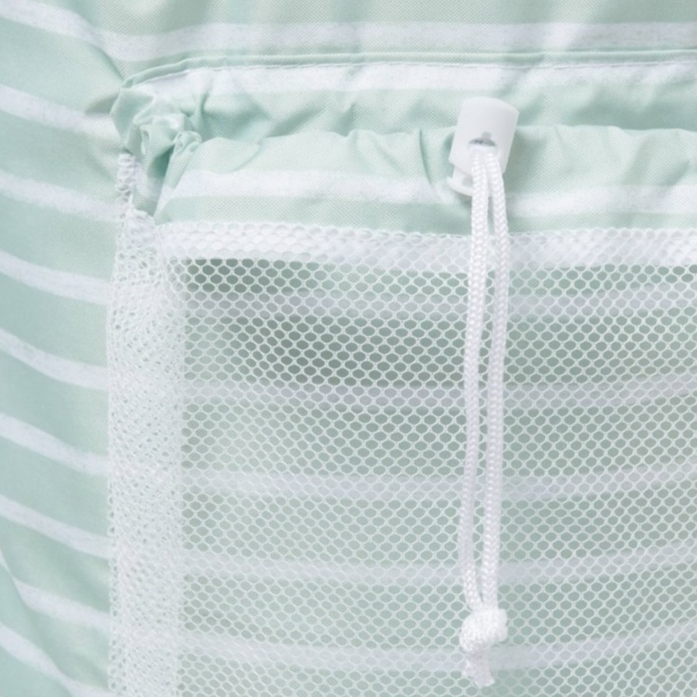 Backpack Laundry Bag Mint-Green Stripe - Picture 4 of 6